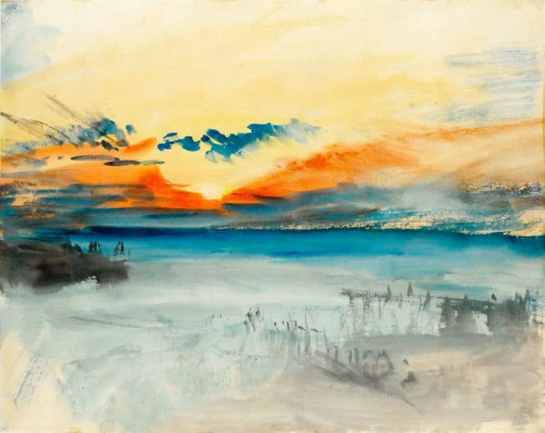 Coucher de soleil sur l’eau, William Turner (1828)