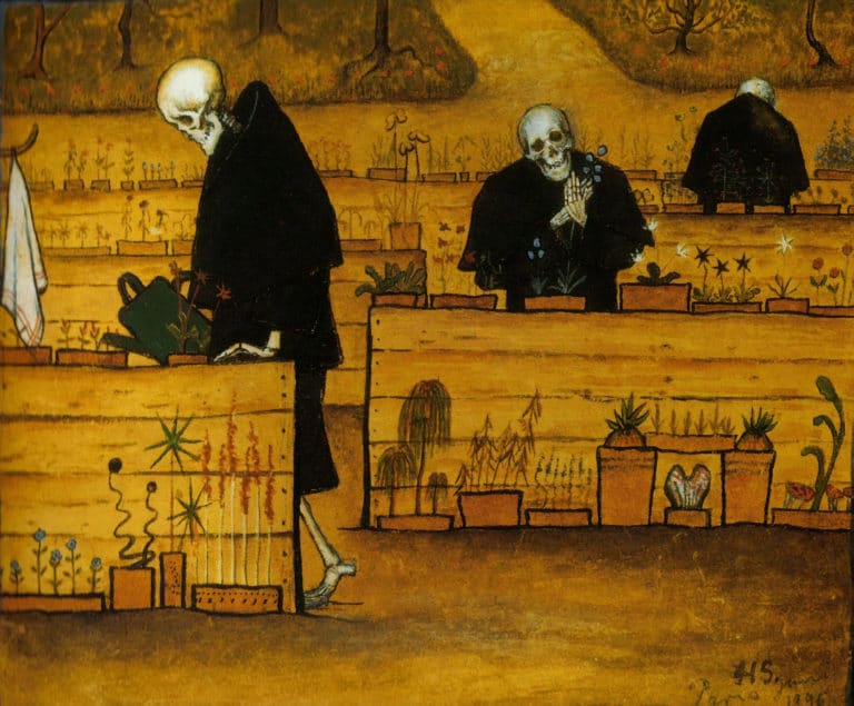 Le jardin de la mort, Hugo Simberg (1896)