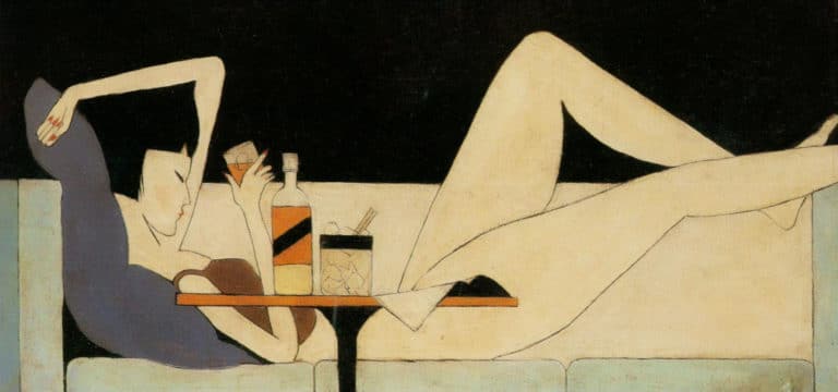 La jeune fille sur le canapé, Pang Xunqin (1930)