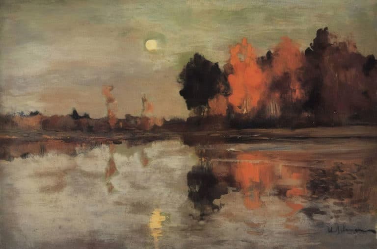 Crépuscule, lune, Issaak Levitan (1898)