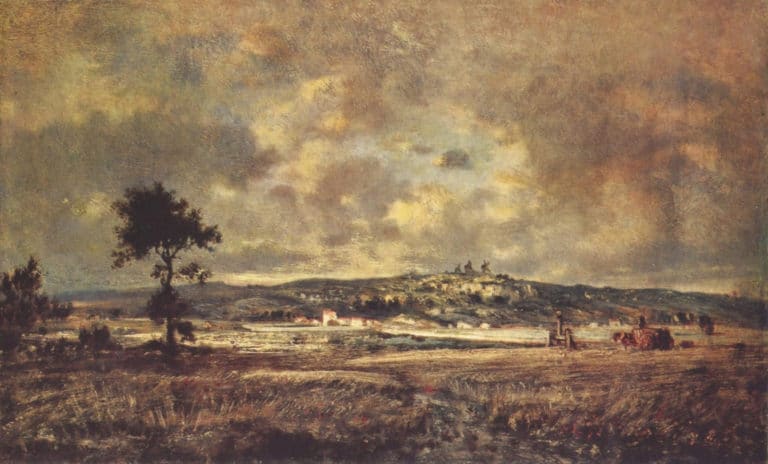 Vue de la plaine de Montmartre, effet d’orage, Théodore Rousseau
