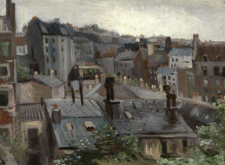Vue de l’atelier, Vincent van Gogh (1886)