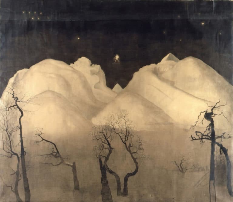 Nuit d’hiver dans les montagnes, Harald Sohlberg (1904)