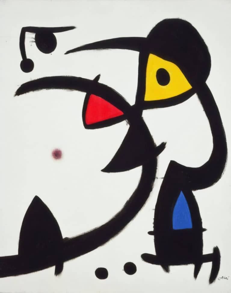Deux personnages avec un violon, Joan Miró (1976)