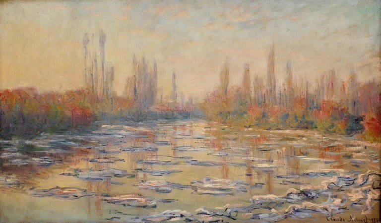 Glaçons sur la Seine, Claude Monet (1880)