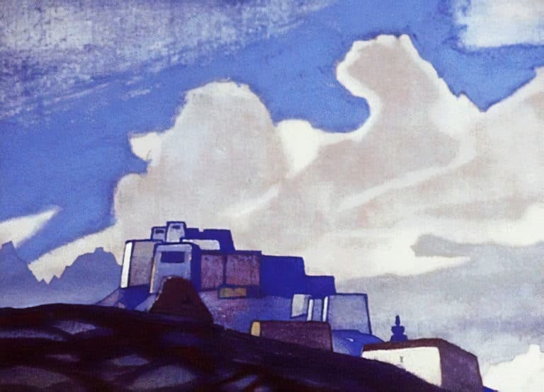 Monastère dans les montagnes, Nicolas Roerich (1897)