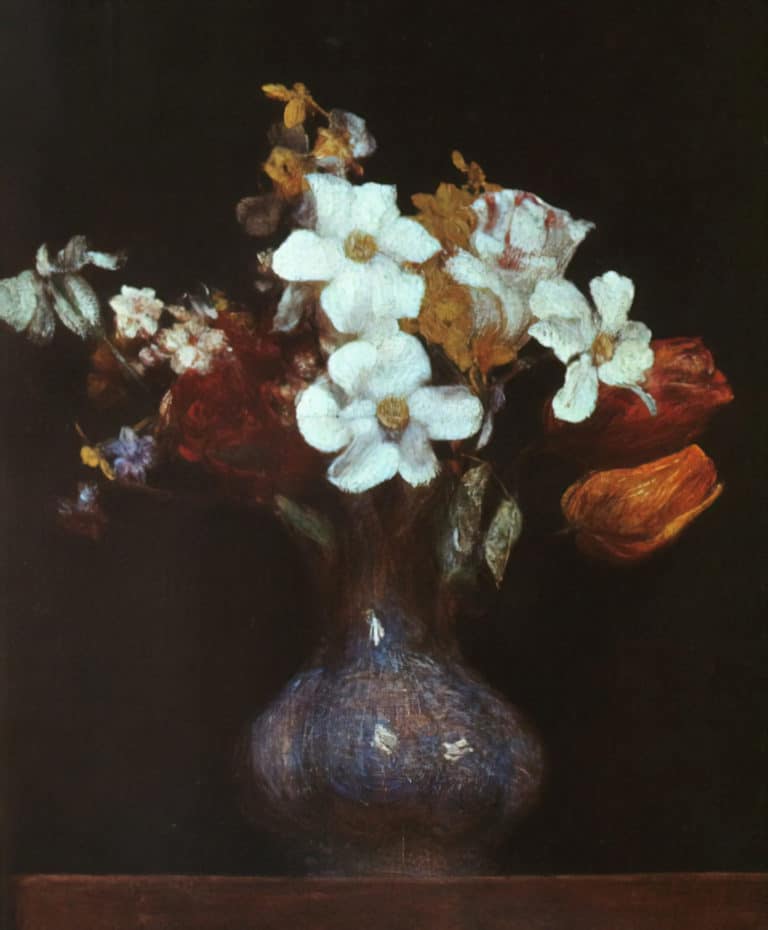 Narcisses et tulipes, Henri Fantin-Latour (1862)
