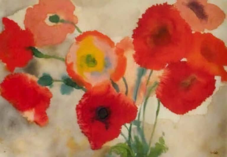 Coquelicots rouges, Emil Nolde (1908)