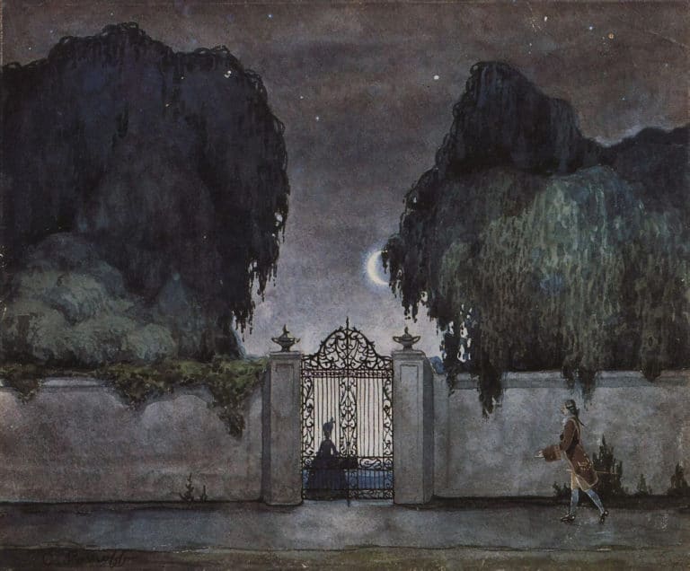 Rendez-vous nocturne, Constantin Somov (1929)
