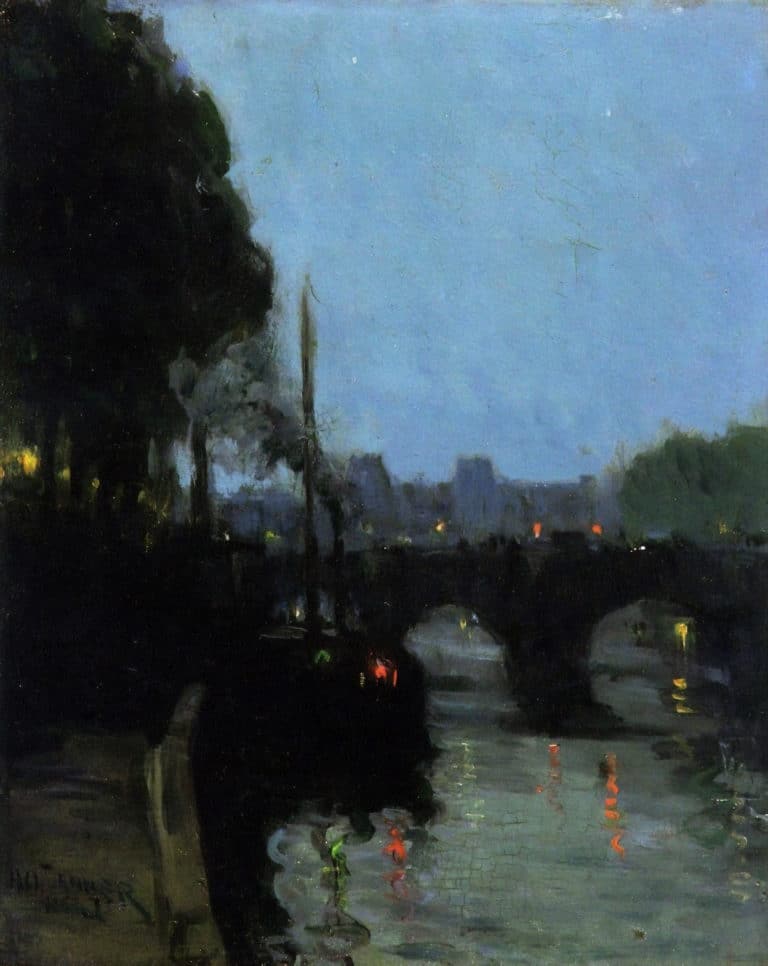 La Seine, le soir, Henry Ossawa Tanner (1900)