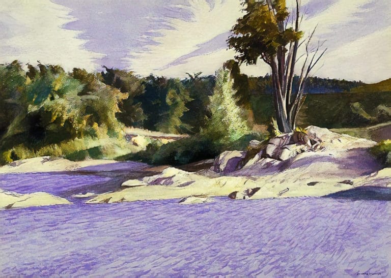 La White River à Sharon, Edward Hopper (1929)