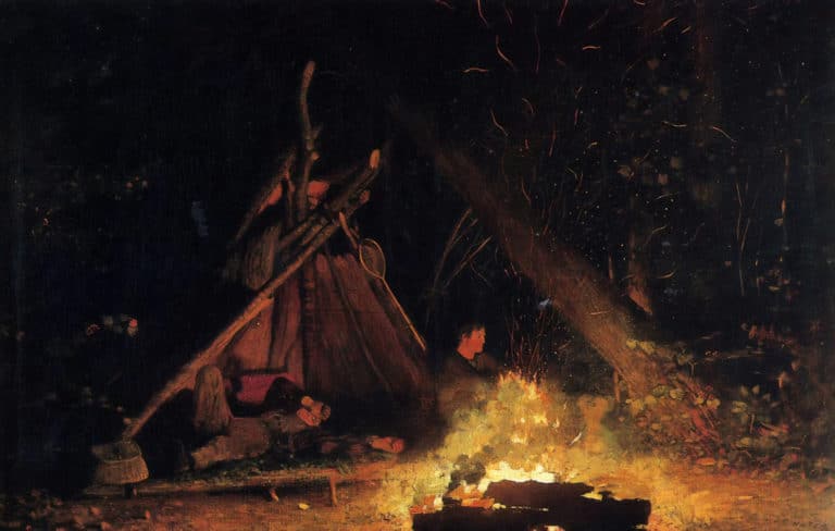 Feu de camp, Winslow Homer (1895)