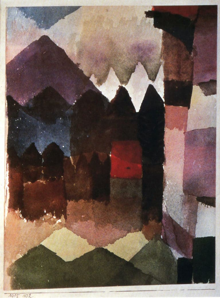Foehn dans le jardin de Marc, Paul Klee (1923)