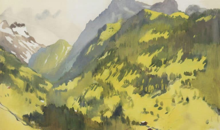 Dans les montagnes, Suisse, Zinaïda Serebriakova (1914)