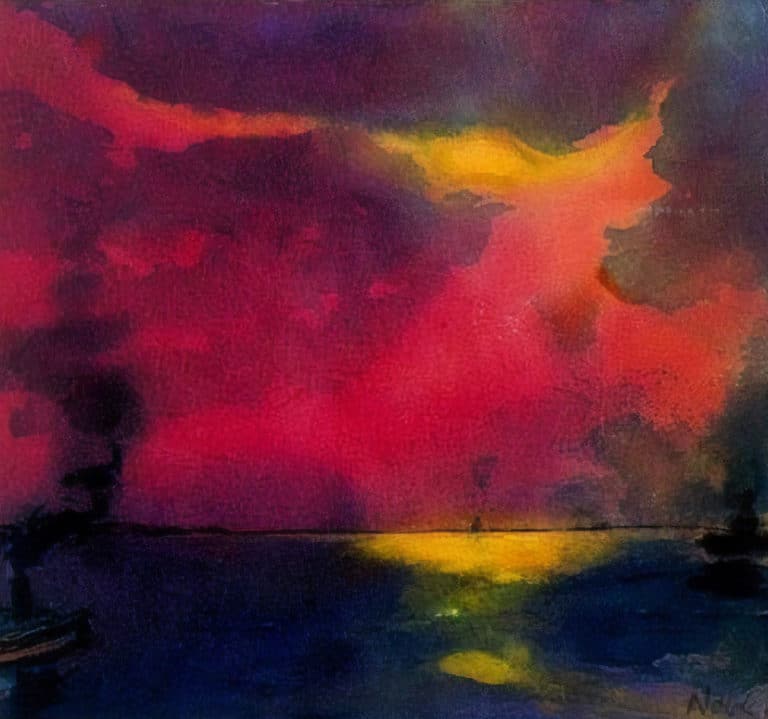 Mer et nuages, Emil Nolde (1921)