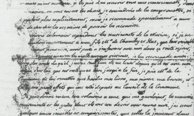 Testament manuscrit de Louis XVI