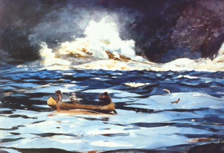 Sous les chutes, la Grande Décharge, Winslow Homer (1895)