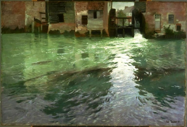 Moulin à eau, Frits Thaulow (1892)