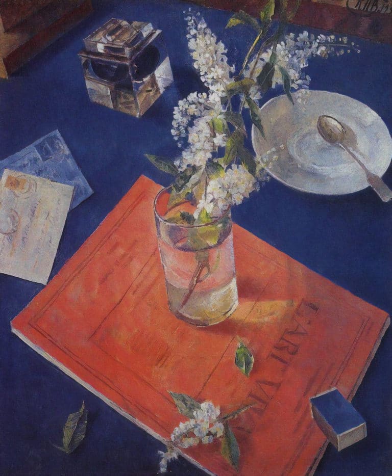 Merisier dans un verre, Kouzma Petrov-Vodkine (1932)