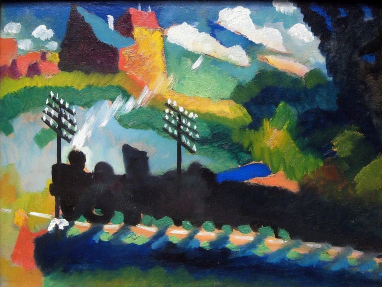 Chemin de fer à Murnau, Vassily Kandinsky (1909)