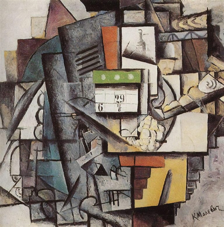 Dame à l'arrêt de tram, Kasimir Malevitch (1913)