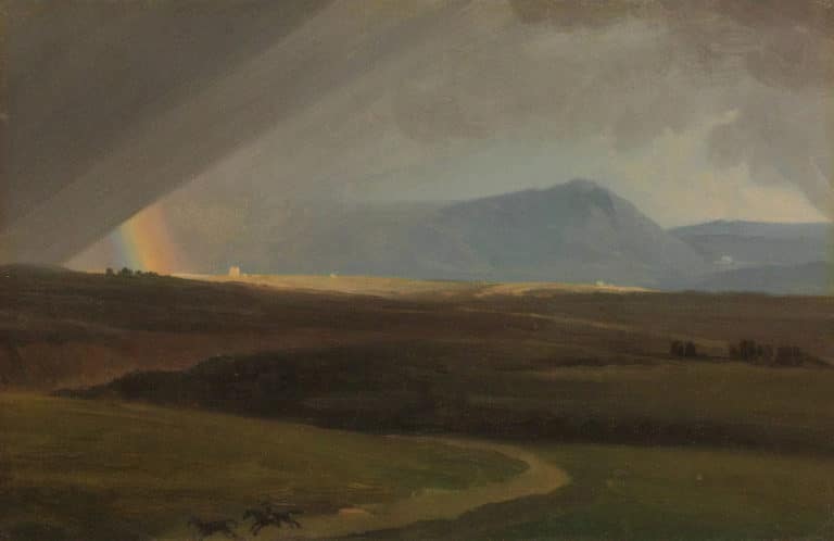 Paysage près de Rome pendant un orage, Simon Denis (1789)