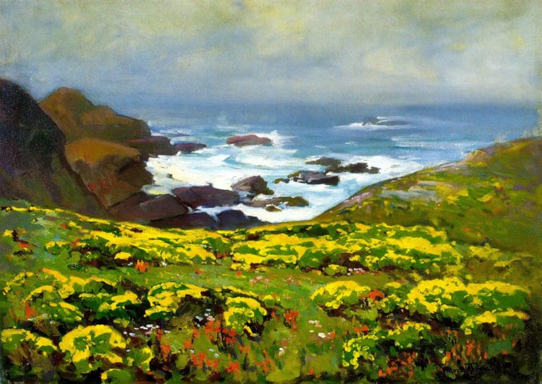 Brume matinale, côte de Monterey, Franz Bischoff (1899)