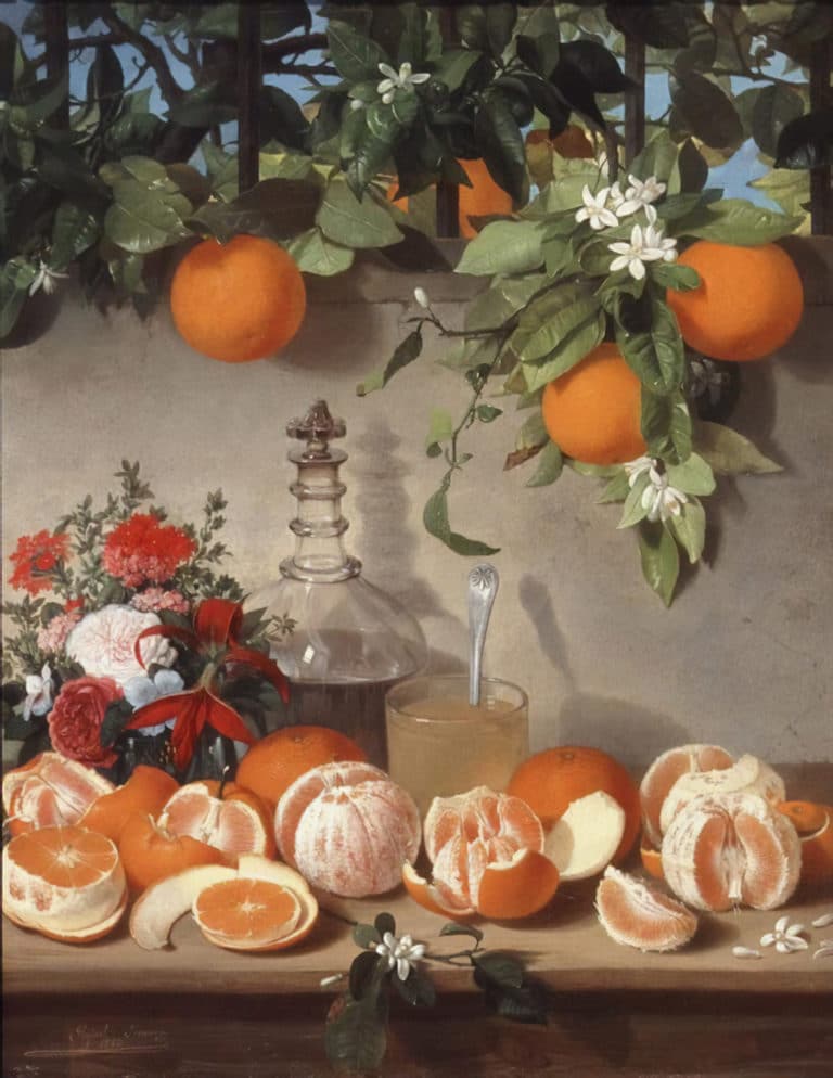 Nature morte aux oranges, Rafael Romero Barros (1863)
