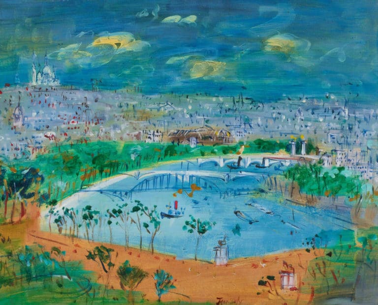 Vue de Paris, Jean Dufy (1958)