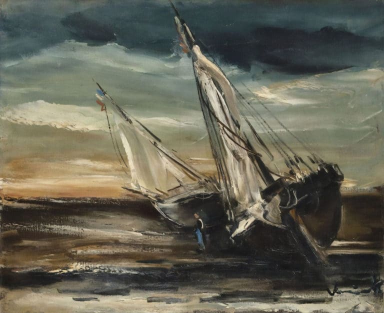 Barques échouées, Maurice de Vlaminck (1934)