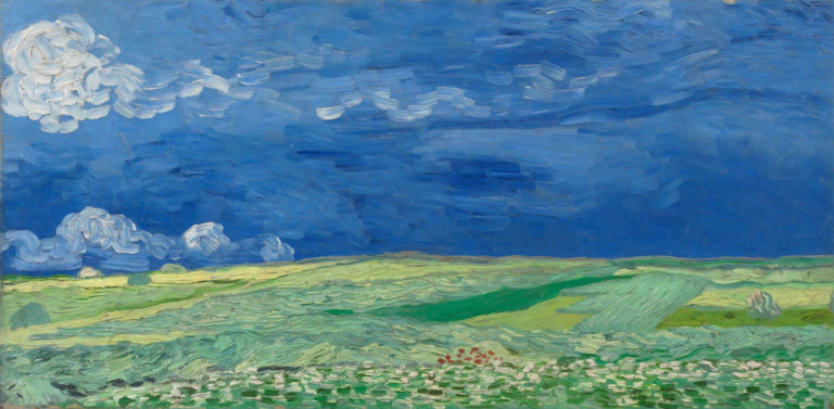 Champ de blé sous l'orage, Vincent van Gogh (1890)