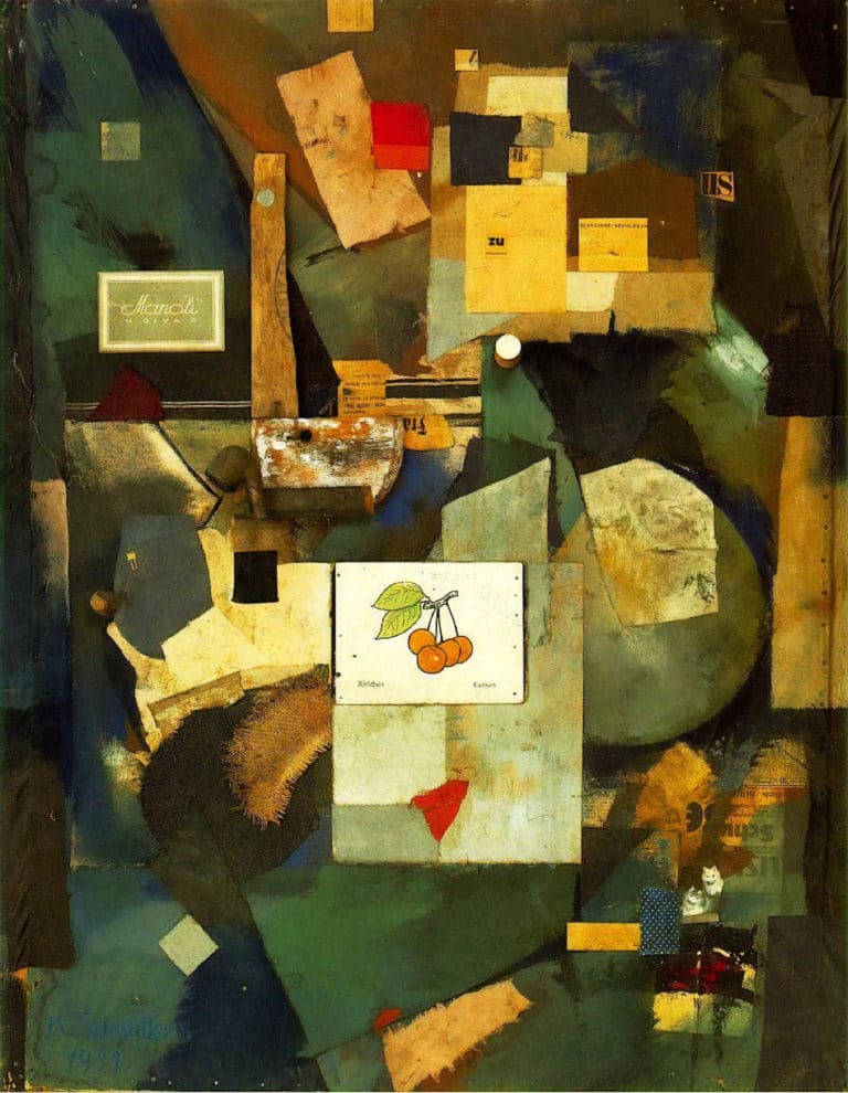 Tableau aux cerises, Kurt Schwitters (1921)