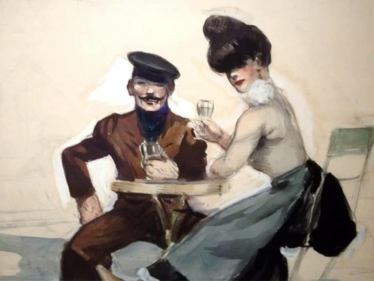 Couple buvant, Edward Hopper (1907)