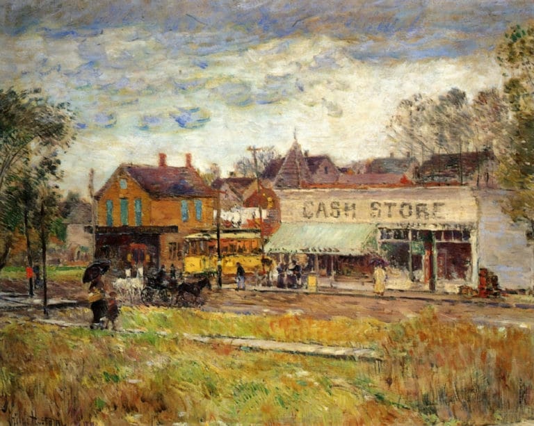 Terminus du tramway, Childe Hassam (1893)