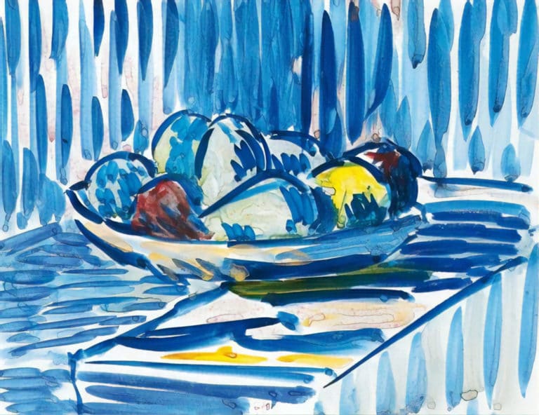 Nature morte avec fruits, Cuno Amiet (1917)