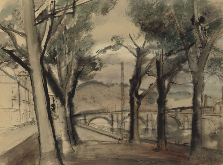 Pont à Huy, Paul Delvaux (1933)