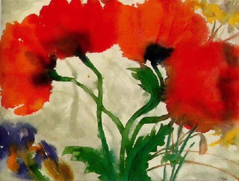 Coquelicots rouges, Emil Nolde (1927)