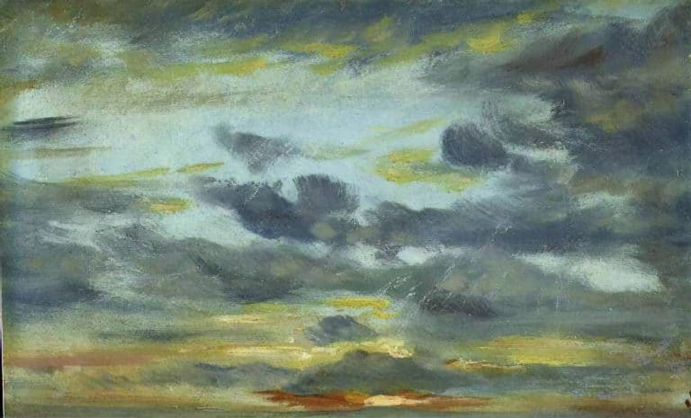 Étude de ciel, coucher de soleil, John Constable (1821)