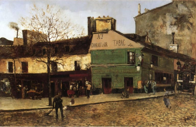 Scène de rue à Paris, Frank Myers Boggs (1878)