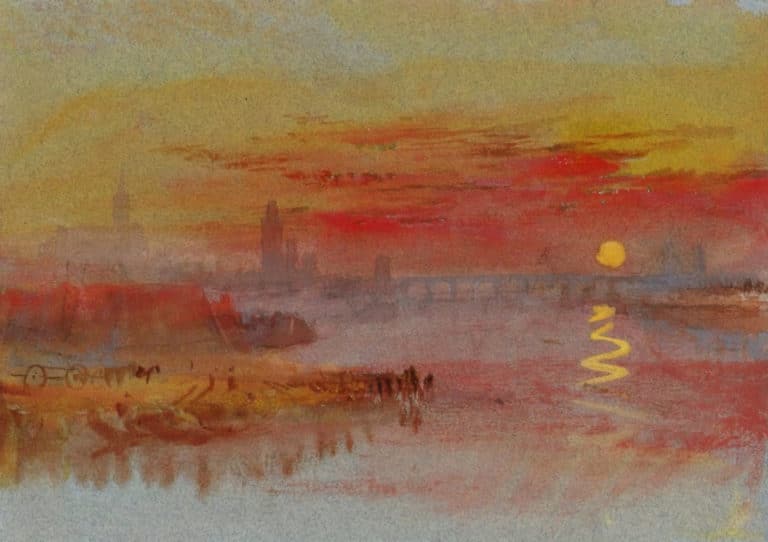 Le coucher de soleil écarlate, William Turner (1830)