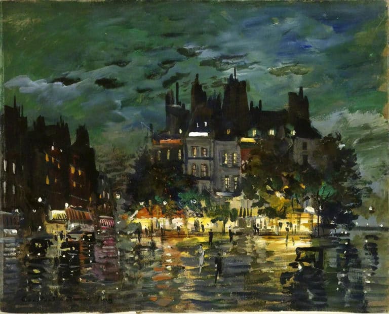 Vue de Paris la nuit, Constantin Korovine (1923)