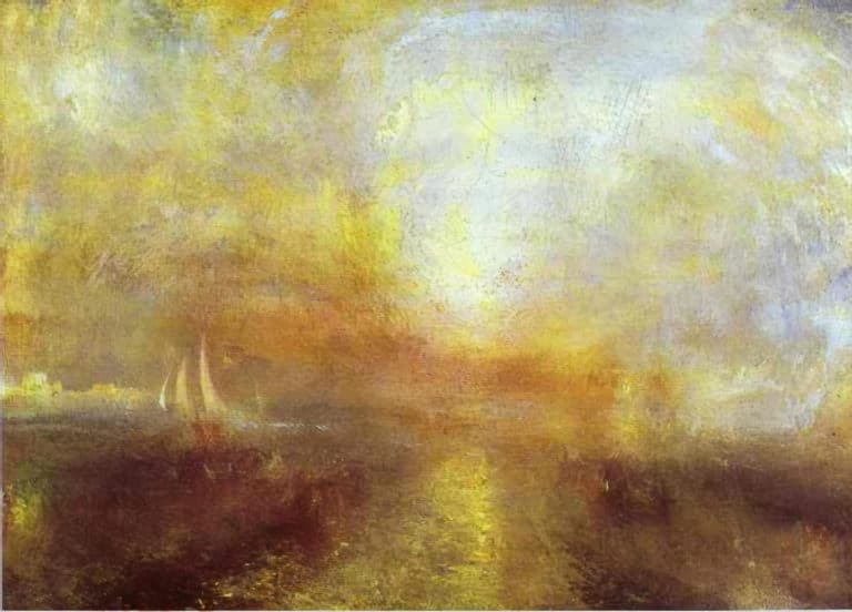 Yacht approchant de la côte, William Turner (1835)