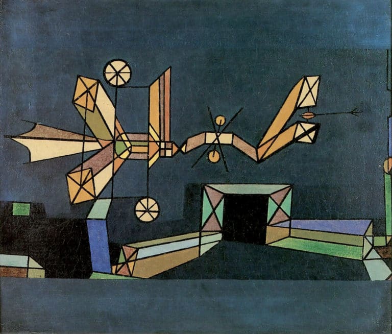 Arrivée du dragon de l'air, Paul Klee (1929)
