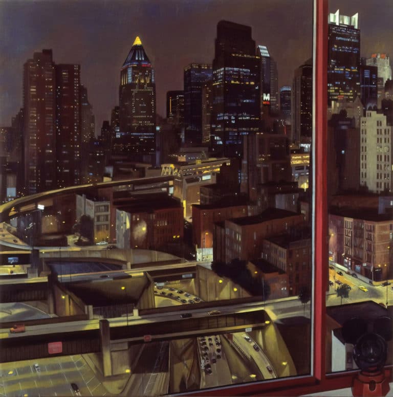 Entrée du tunnel Lincoln, Philip Pearlstein (2000)