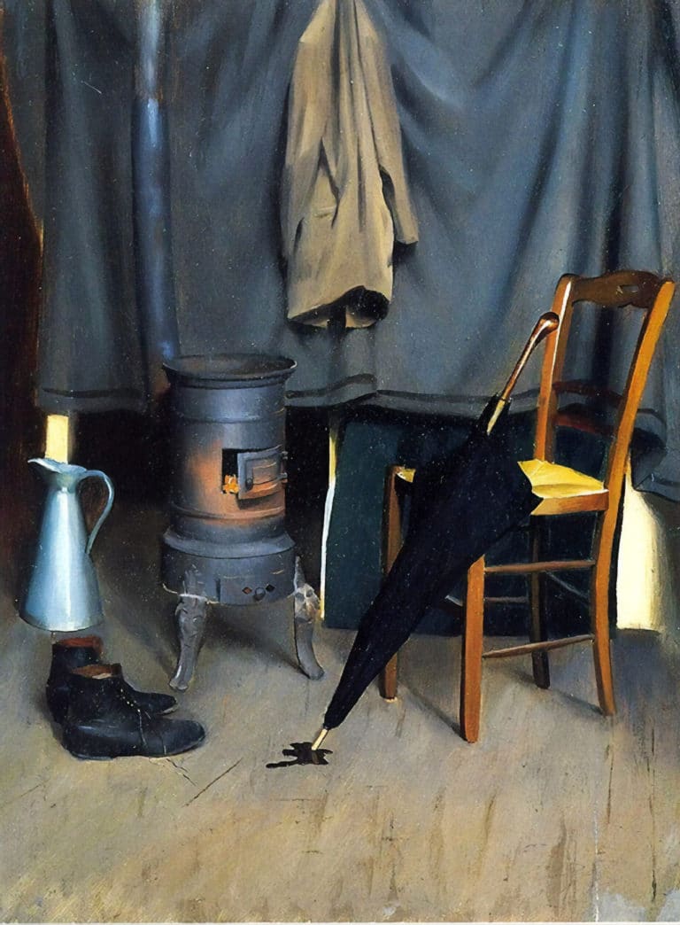 Intérieur de l'atelier parisien, William MacGregor Paxton (1890)
