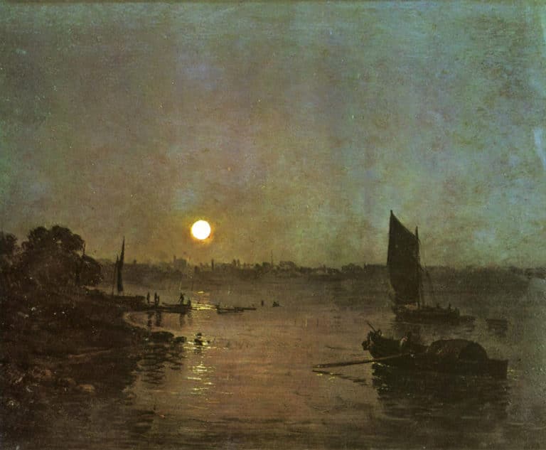 Clair de lune, étude à Millbank, William Turner (1797)