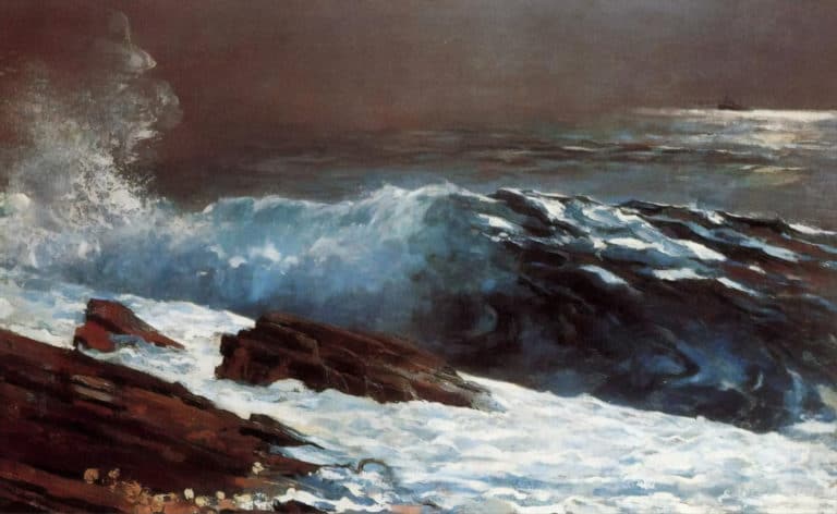 Lumière du soleil sur la côte, Winslow Homer (1890)