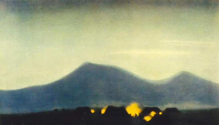 Camp tibétain, Nicolas Roerich (1932)