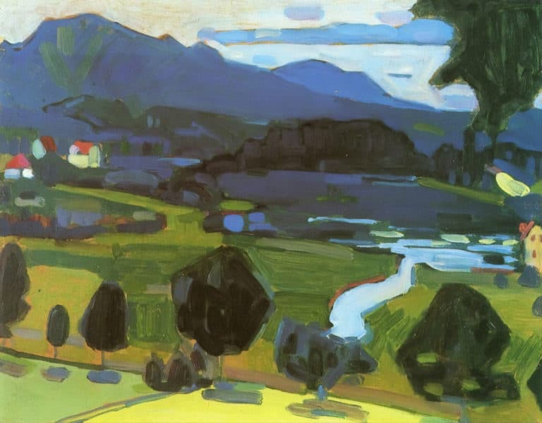 Vue du Staffelsee, Vassily Kandinsky (1908)