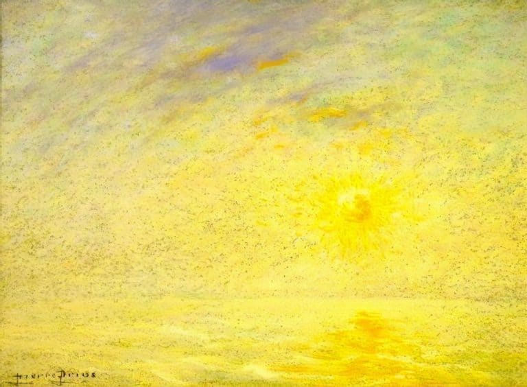 Brume et soleil sur la Manche, Pierre Prins (1882)